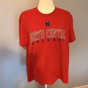 North Central College Red Women's Short Sleeve Tee